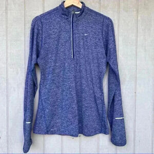 Nike Womens Blue Heather Dri Fit Jacket Size Medium